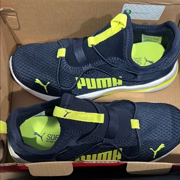 PUMA Sneakers Boy Size 1.5 C Softride Rift Pop Big Kids' Slip-On lightweight - Picture 2 of 4